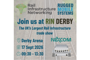 Visit us at the Rail Infrastructure Networking Show 2026