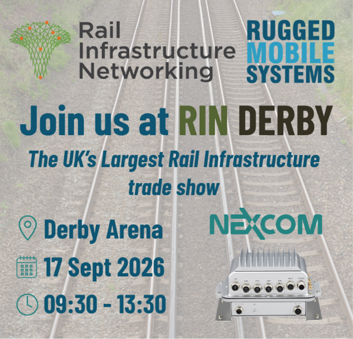 Visit us at the Rail Infrastructure Networking Show 2026